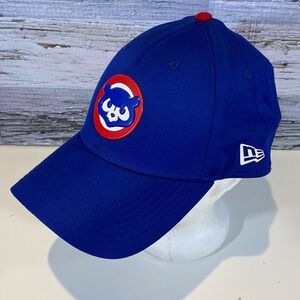 New Era 39thirty Chicago Cubs Logo Blue Hat Cap Flexfit MLB Authentics M/L